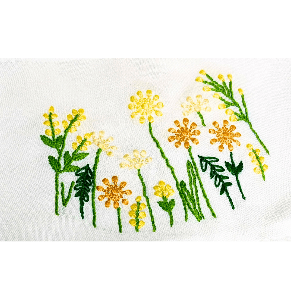 M&H Wildflower Embroidered Baby Top & Bloomers (0-3 Months) – Airy & Adorable