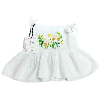 M&H Wildflower Embroidered Baby Top & Bloomers (0-3 Months) – Airy & Adorable