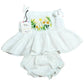 M&H Wildflower Embroidered Baby Top & Bloomers (0-3 Months) – Airy & Adorable