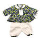 M&H Collared Floral Baby Girl Top & Pant Set (0-3 Months) – Vibrant & Cozy